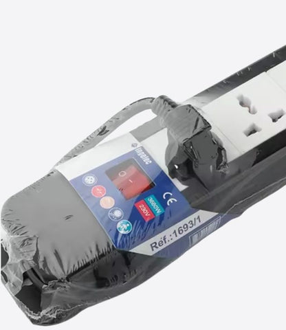 INJELEC Prise USB avec interrupteur, prise multifonctionnelle multi-ports, norme européenne, pour la maison, bureau