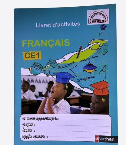 Français CE1 livret d'activités, edition NATHAN, livre d'école, primaire