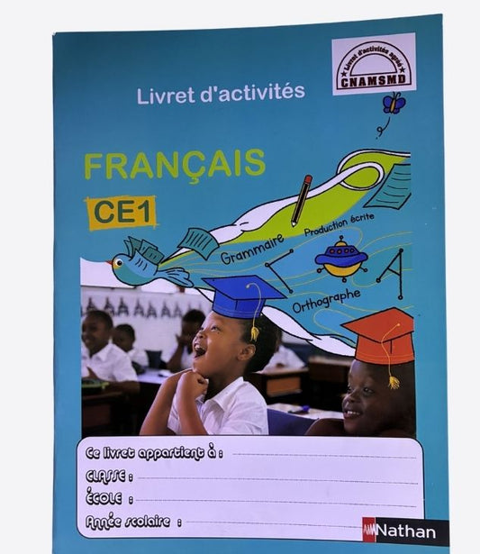 Français CE1 livret d'activités, edition NATHAN, livre d'école, primaire