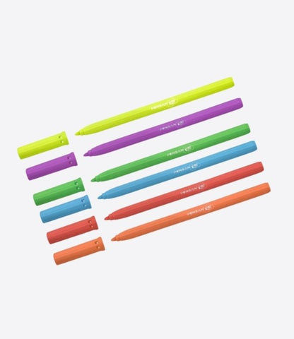 PENSAN set de 6 feutres NEON, surligneur