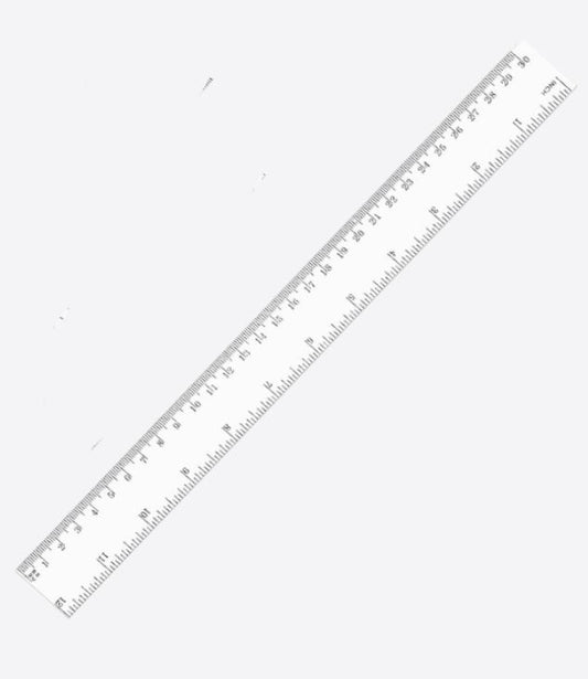 Règle graduée transparente de 30cm