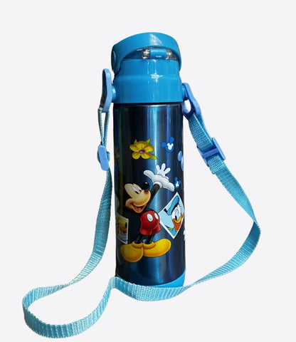 gourde pour enfant en plastique solide avec paille pour le sport, l'école et les voyages