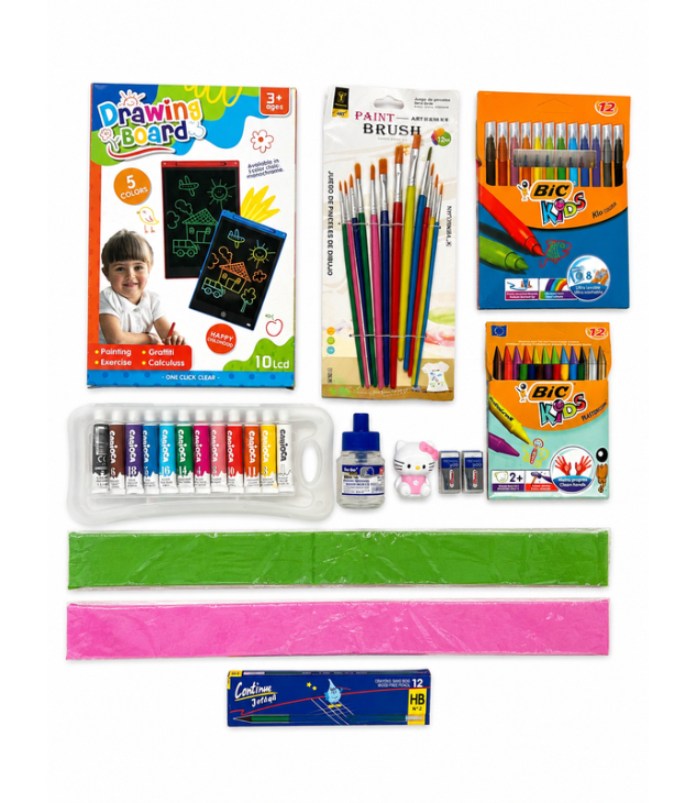Le kit idéale pour l’enfant de la maternelle. Avec ces accessoires pour designer, colorier et écrire