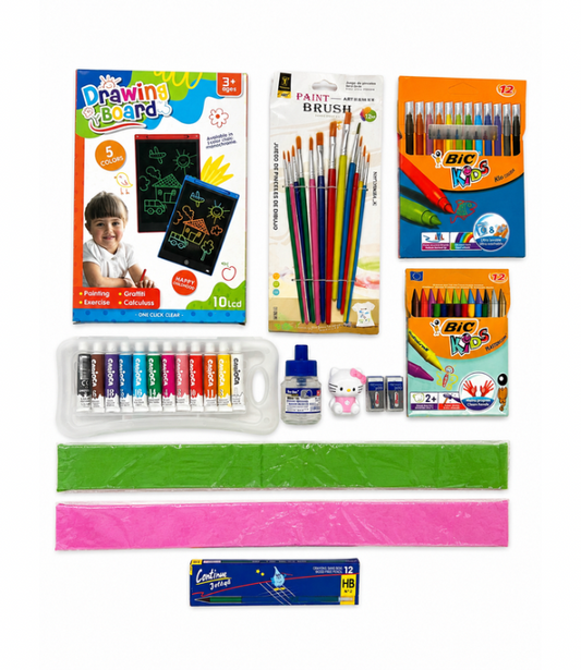 Le kit idéale pour l’enfant de la maternelle. Avec ces accessoires pour designer, colorier et écrire