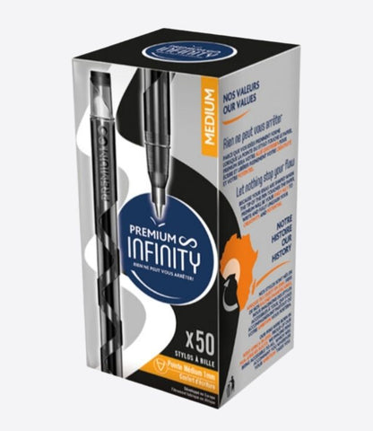 Premium INFINITY box of 50 ballpoint pens