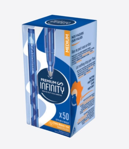 Premium INFINITY box of 50 ballpoint pens